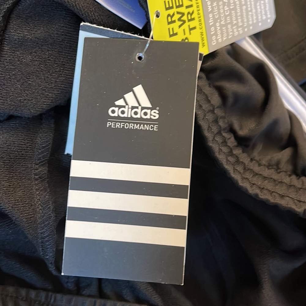 Adidas men’s black, three stripes tri cot pant NWT new perfect men’s large L - Picture 10 of 10